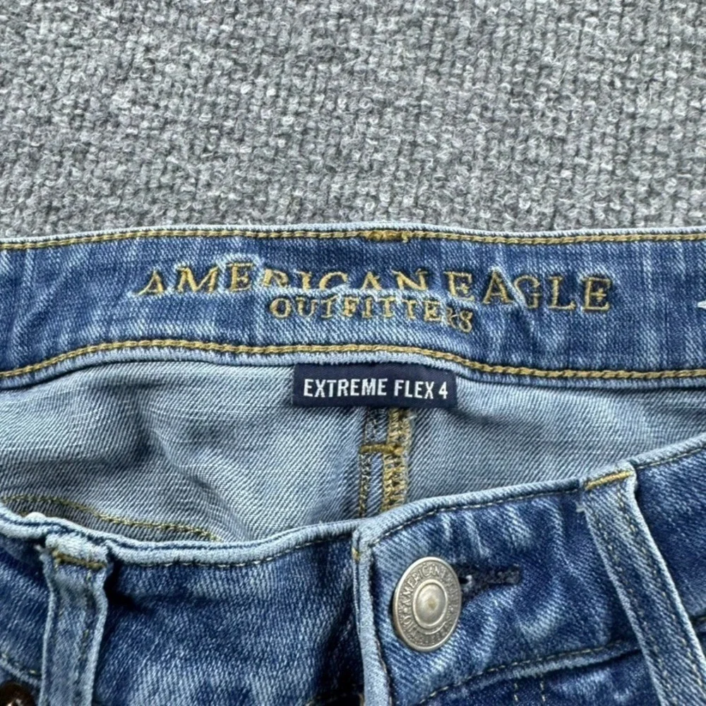American Eagle Jeans Mens 31x32 Blue Slim Straight Cotton Stretch Denim Workwear